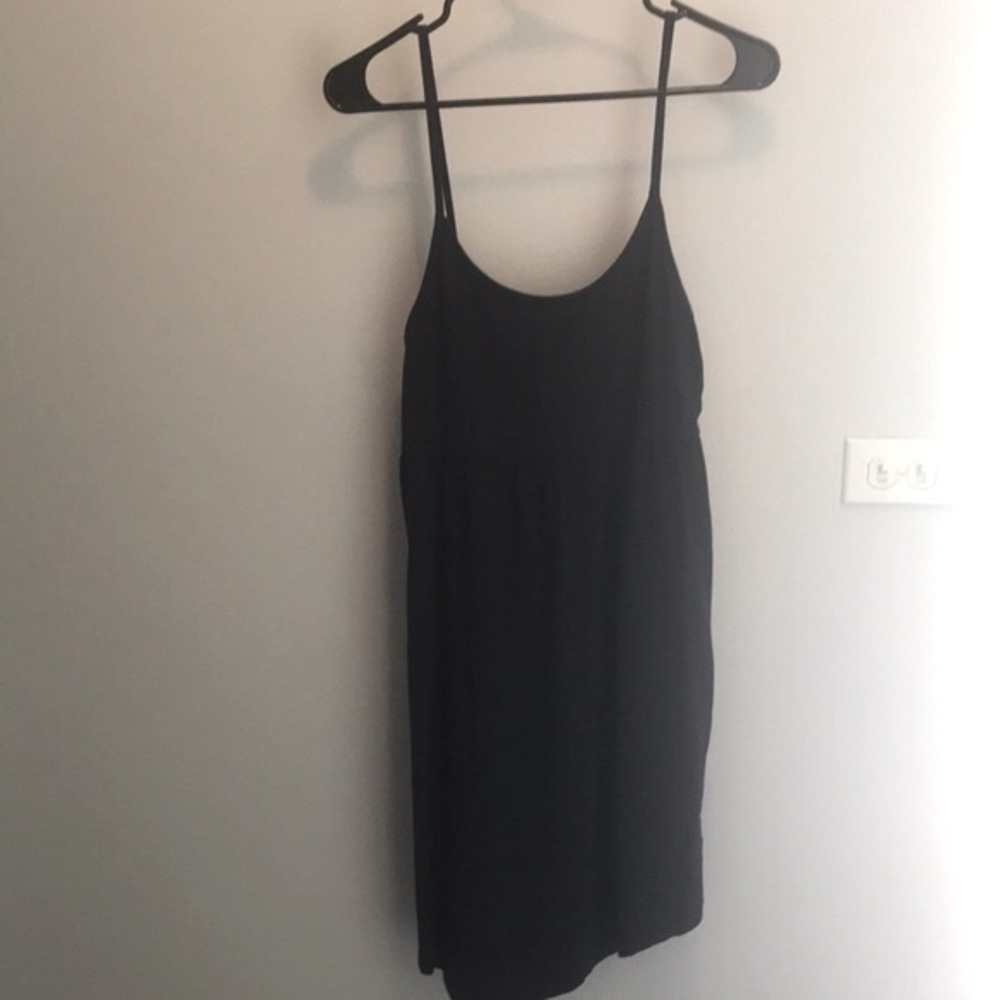 H&M navy cotton stretchy sundress